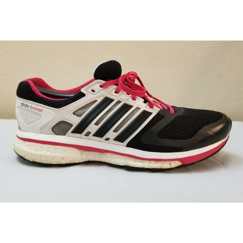 Adidas Women's Sz 9 SuperNova Glide 6 Running Shoes Black F32280 Lace Up Low Top